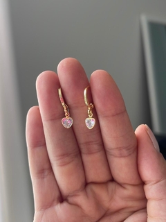 ARGOLINHAS CORAÇÃO ZIRCÔNIA - comprar online