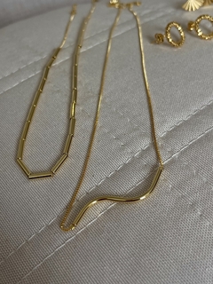 COLAR WAVE BANHO OURO - POLYANNA 