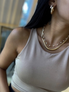 COLAR CHOCKER BRISA BANHO OURO na internet