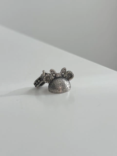 Berloque minnie prata Bali com detalhe em microzirconias na internet