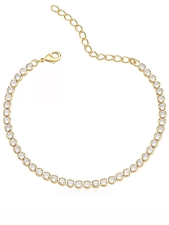 PULSEIRA RIVIERA REDONDA CRAVAÇÃO INGLESA BANHO OURO