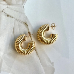 ARGOLAS WAVE BANHO OURO - POLYANNA 