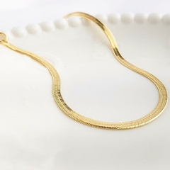 BRACELETE NÓ + PULSEIRA LISA - POLYANNA 