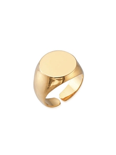 ANEL LISO AJUSTÁVEL BANHO OURO