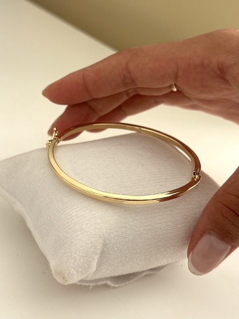 BRACELETE FIO QUADRADO FECHADO BANHO OURO - comprar online