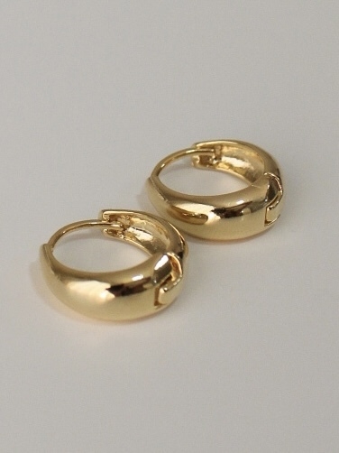 ARGOLAS JOIA BANHO OURO (par)