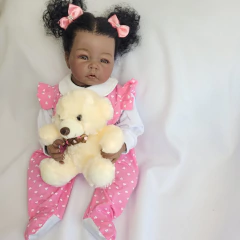 BONECA REBORN REALISTA PODE TOMAR BANHO MORENA - comprar online