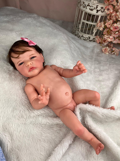 BONECA BEBE REBORN REALISTA MENINA ORIGINAL PODE DAR BANHO - comprar online