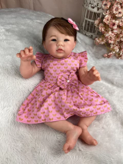 BEBE REBORN ORIGINAL MENINA REALISTA PODE DAR BANHO - Mundo Azul e Rosa