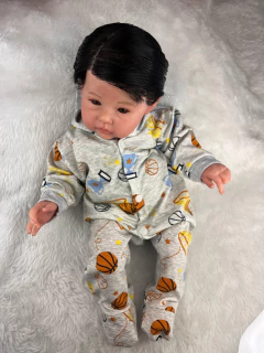 Bebê Reborn Menino Corpo Silicone Articulado Pode Molhar