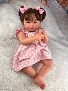 BEBE REBORN MENINA PRINCESA CORPO SILICONE PODE TOMAR BANHO - loja online