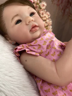 Imagem do BEBE REBORN ORIGINAL MENINA REALISTA PODE DAR BANHO