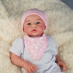 Bebê Reborn Abigail – Carequinha de Silicone Realista, Pode Tomar Banho - comprar online