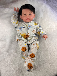 Imagem do Bebê Reborn Menino Corpo Silicone Articulado Pode Molhar