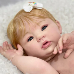 Bebê Reborn Beatriz, Silicone, Banho Cabelo Fio A Fio Baby - loja online