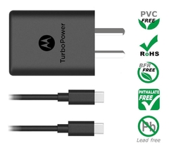 Cargador Rpido Motorola Turbopower 30w Tipo C To Tipo C
