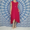 Vestido Mullet Relax Em Malha Com Bolso Preto Hippie e Boho Roupas Femininas