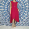 Vestido Mullet Relax Em Malha Com Bolso Preto Hippie e Boho Roupas Femininas