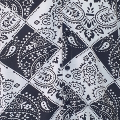 Camisa Masculina Manga Curta Estampada em Paisley Estilo Bandana Ravi