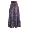 Saia Longa Envelope Estampa Flor Moda Boho Chic Estilo Indiana