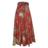 Saia Floral Indiana Pareô Longa Transpassada Vira Vestido