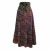 Saia Longa Dupla Face Estampada Floral Hippie Boho