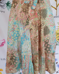 Vestido Feminino Curto Estilo Boho Floral com Alcinha