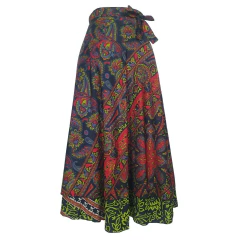 Saia Longa Indiana Modelo Envelope Vira Vestido Boho