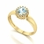 Anel Majestic Água Marinha e Diamantes Naturais Ouro 18k - comprar online