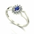 Anel Lovely IV Safira e Diamantes Ouro 18k na internet