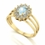 Anel Bright Água Marinha e Diamantes Ouro 18k - comprar online