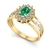 Anel de Formatura de Fisioterapia Bright Ouro 18k