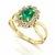 Anel Magnus Flos Esmeralda e Diamantes Naturais Ouro 18k - comprar online