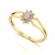 Anel Lovely Turmalina Rosa e Diamantes Ouro 18k - comprar online