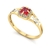 Anel de Formatura de Direito Small Square Ouro 18k