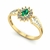 Anel de Formatura de Fisioterapia Lovely IV Ouro 18k