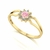 Anel Lovely II Turmalina Rosa e Diamantes Ouro 18k - comprar online