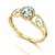 Anel de Formatura de Biologia Shiny Ouro 18k
