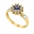 Anel de Formatura de Engenharia Civil Flower Ouro 18k