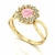 Anel Magnus Flos II Turmalina Rosa e Diamantes Naturais Ouro 18k - comprar online