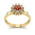 Anel de Formatura de Direito Flower Ouro 18k - comprar online