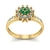 Anel de Formatura de Medicina Flower Ouro 18k - comprar online
