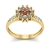Anel de Formatura de Odontologia Flower Ouro 18k - comprar online