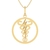 Pingente Símbolo de Fisioterapia Ouro 18k