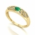 Anel Classic Esmeralda e Diamantes Naturais Ouro 18k - comprar online