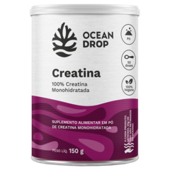 CREATINA 100% MONOHIDRATADA 150G COM 50 DOSES OCEAN DROP