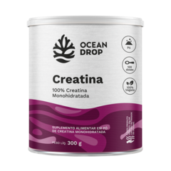 CREATINA 100% MONOHIDRATADA 300G COM 100 DOSES OCEAN DROP