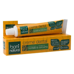 CREME DENTAL HORTELÃ E CÚRCUMA 90G BONI NATURAL