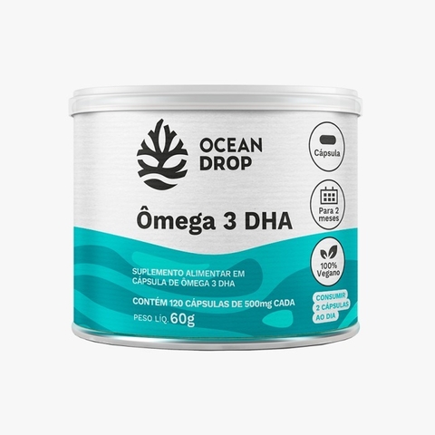 OMEGA 3 DHA COM 120 CÁPSULAS OCEAN DROP