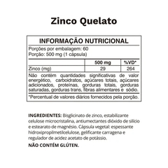 ZINCO QUELATO 30G 60 CÁPSULAS OCEAN DROP - comprar online